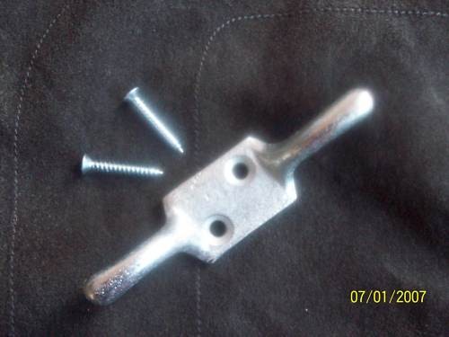 100mm galvanised cleat hook - 4",