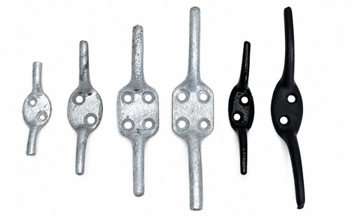 Galvanised cleat hooks - 2x,