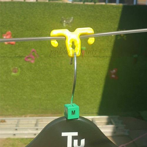 Washing line clothes coat