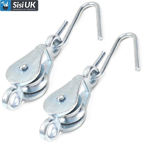 Pulley hook pair heavy - &, ~heavy