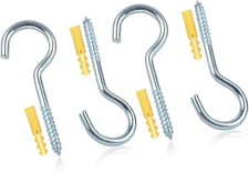 4 x Washing Line Hooks Heavy