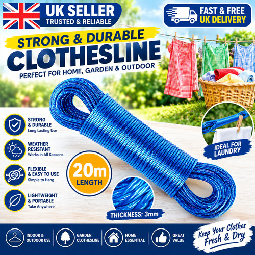 Washing line rope - heavy, duty