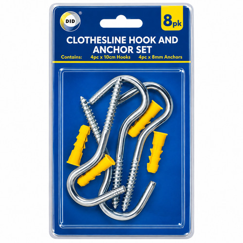 8pc clothesline hook - 8pc,