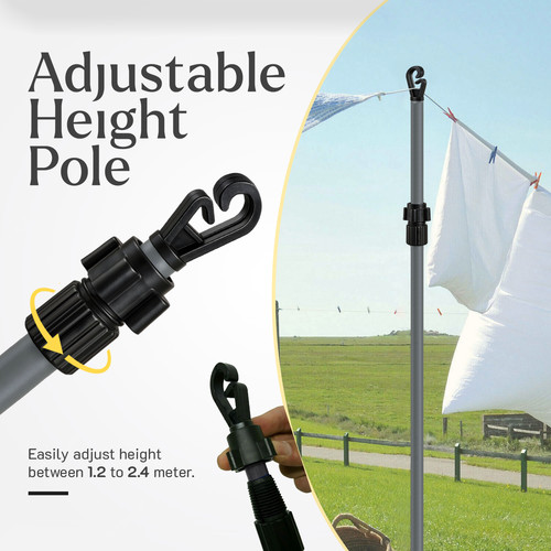 Extendable prop line - 2.6m,