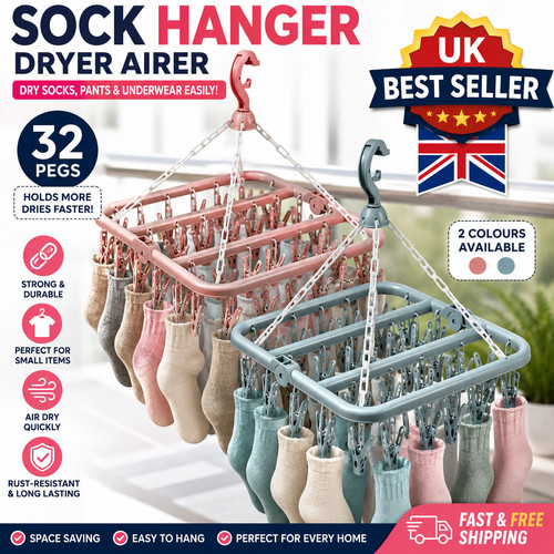 Sock hanger dryer washing - sock,