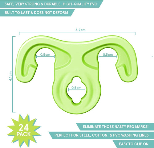 Washing line hooks pack - 24,