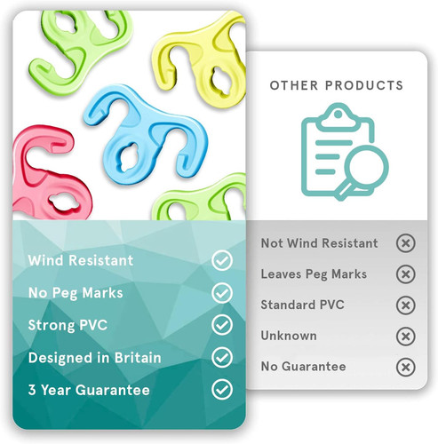 Washing line hooks pack - washing,